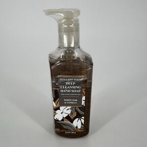 White Oak & Vanilla Deep Cleansing Hand‎ Soap Bath & Body Works 8 fl oz